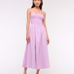 Abercrombie & Fitch Lilac Midi Dress